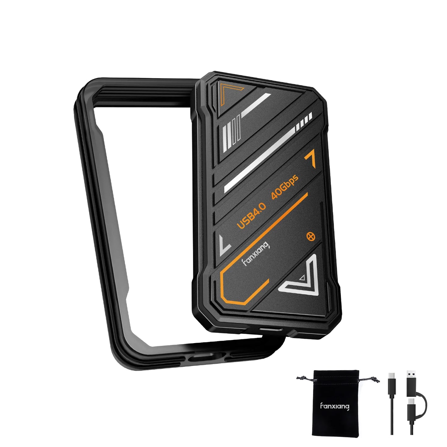FanXiang PS3000 External SSD 1TB, Up to 3800MB/s USB 4.0, External Solid State Drive, Portable SSD Type-C External Hard Drive for iPhone 15/Pro/PC/Laptops/Professionals/Gaming