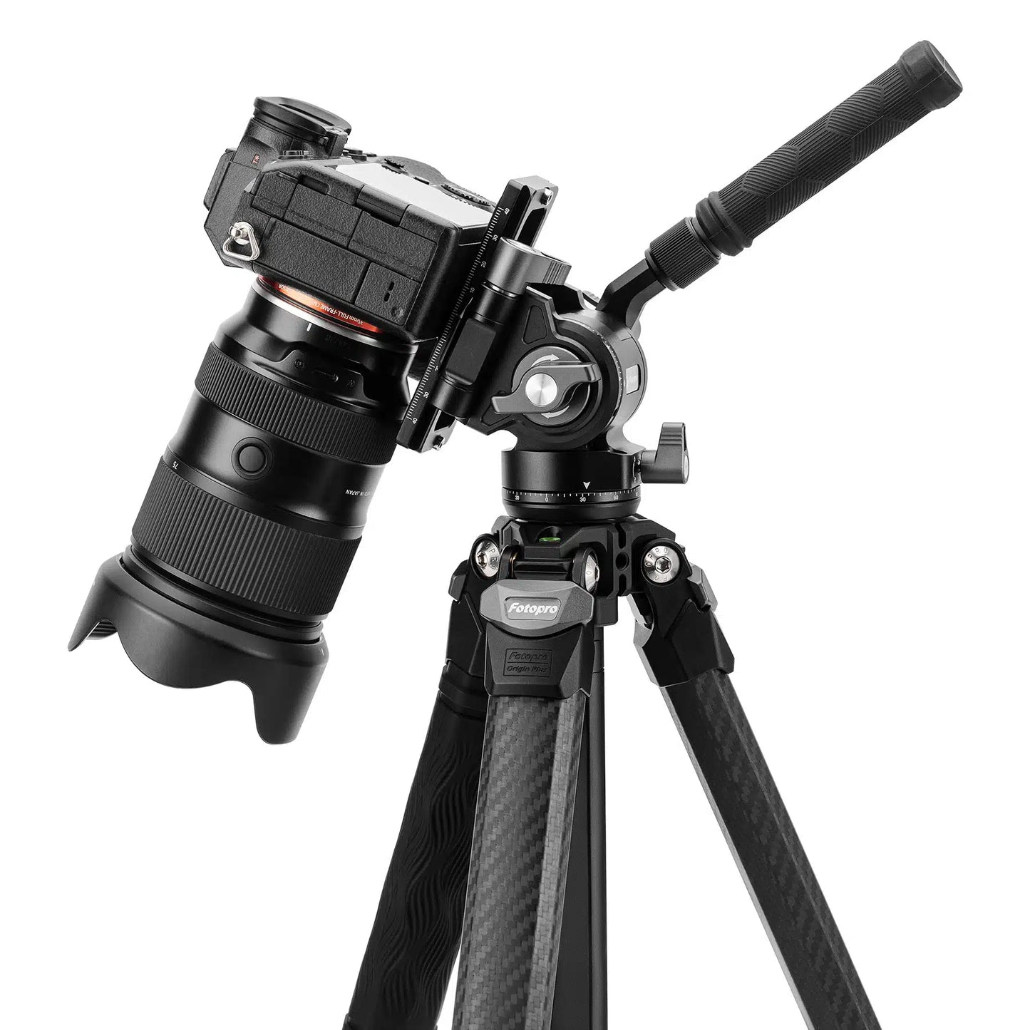 Origin Plus Heavy-duty fluid head video tripod