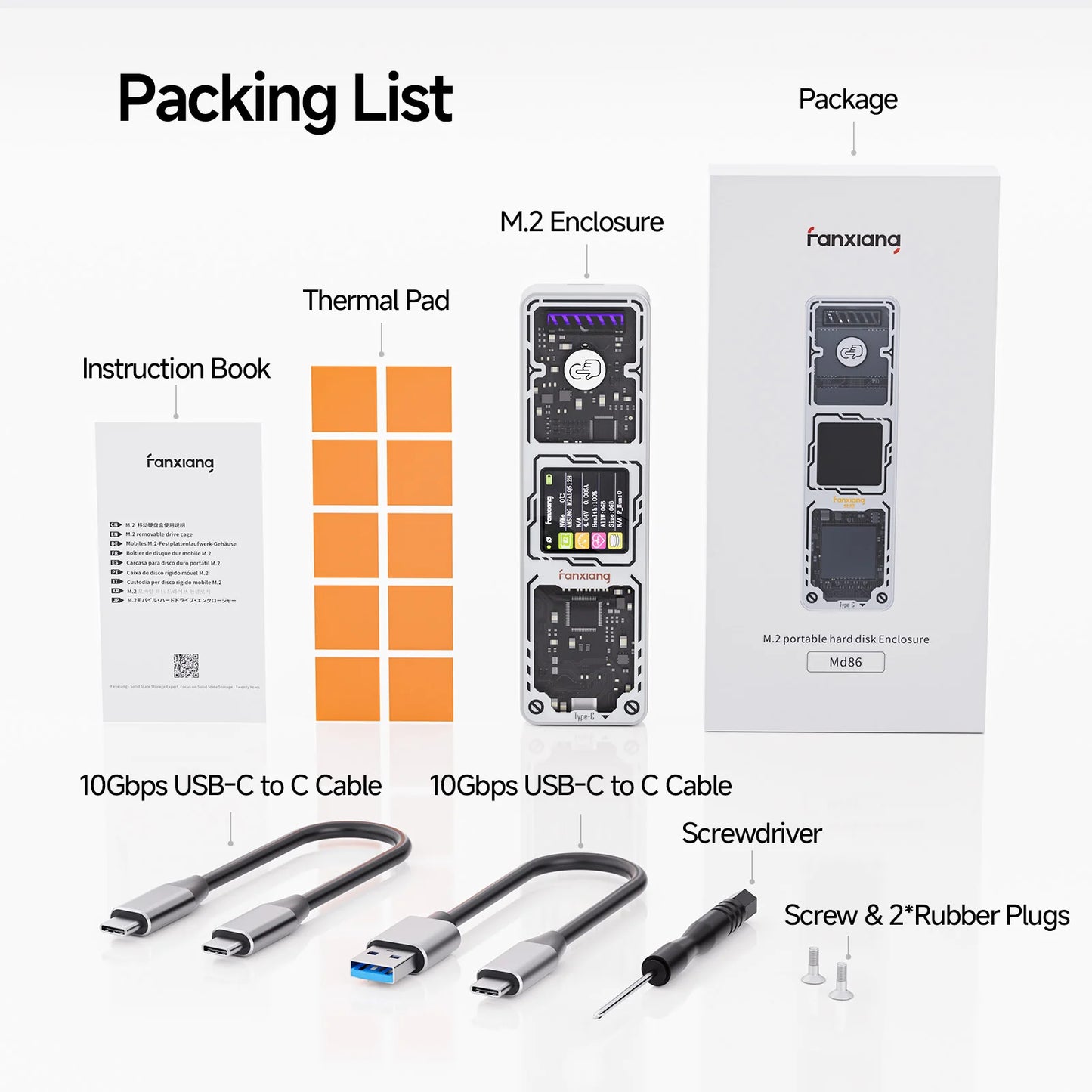 FanXiang SSD Enclosure MD86