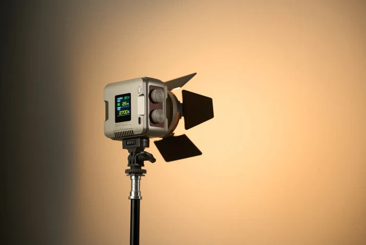 Tolifo PL-40RGB COB LED Video Light – Pocket-Size RGBWW Creator Kit Including Lamp, Lens, Magnetic Barndoor, Dome Diffuser and Hardcase with App Control, Mini Bowens Mount & 20 FX Modes