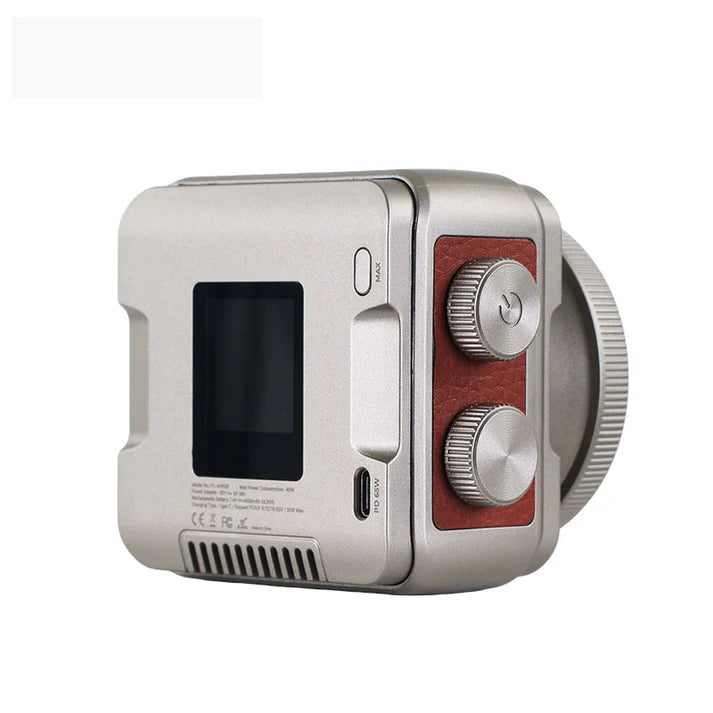 Tolifo PL-40RGB COB LED Video Light – Pocket-Size RGBWW Creator Kit Including Lamp, Lens, Magnetic Barndoor, Dome Diffuser and Hardcase with App Control, Mini Bowens Mount & 20 FX Modes