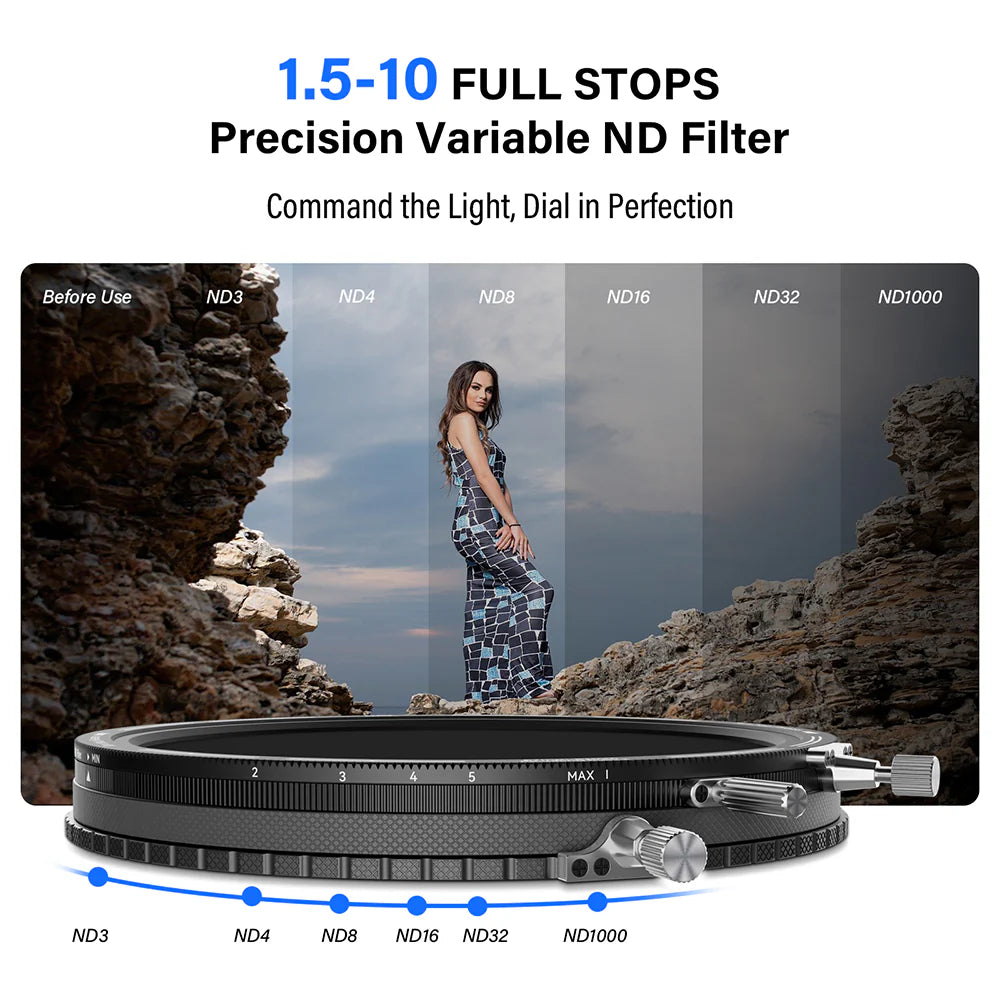H&Y RevoRing Mark II Variable ND + CPL Filter - One Filter Fits All Lenses