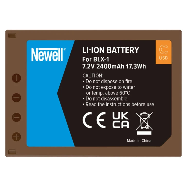 Newell BLX-1 Recheargable Battery USB-C for Olympus